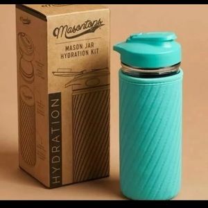 MasonTops glass water bottle